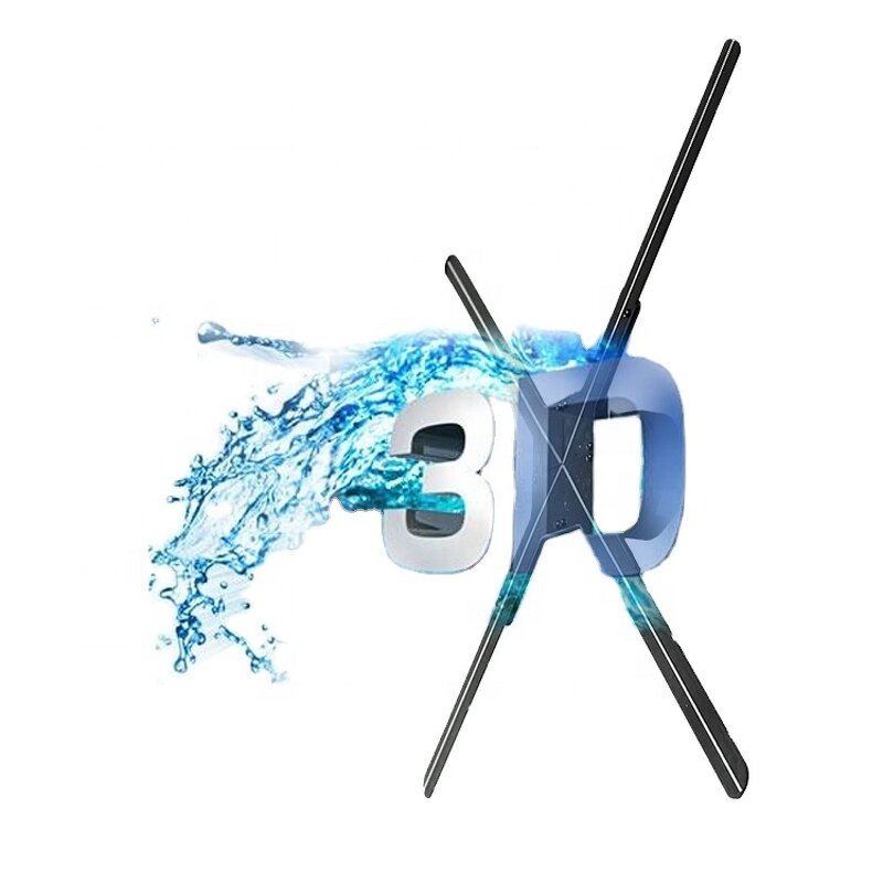 3d Hologram Advertising Fan Manufacturer - 4 Blades 3d Holographic Led Display with Wifi