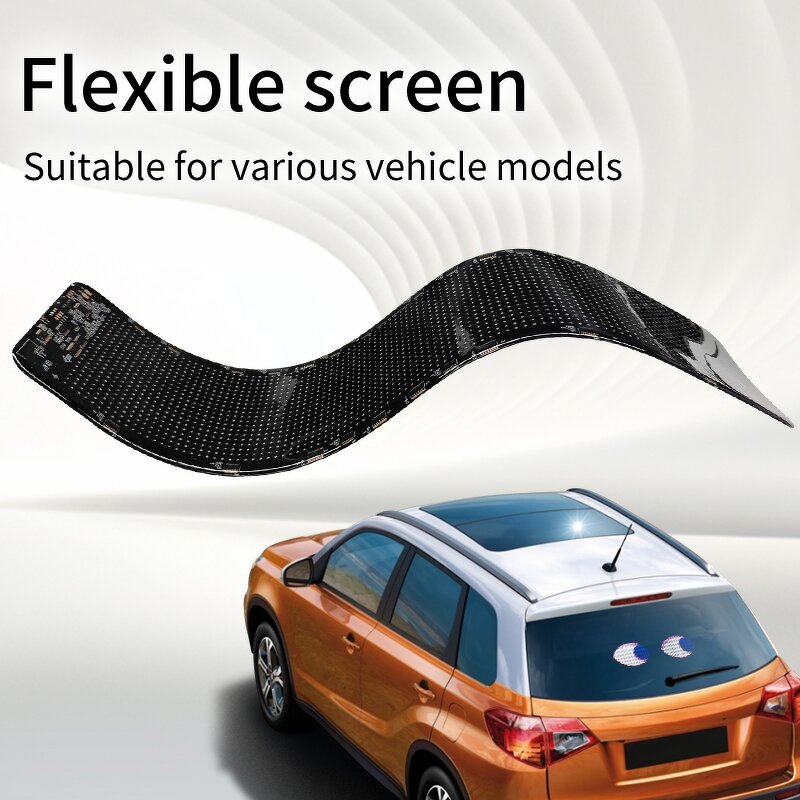 Flexible LED Display Panel Manufacturer - Bendable Programmable Soft Android IOS APP Control for Car Window Advertising