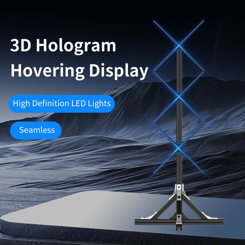 3D Holographic Fan Video Wall Manufacturer - 62cm 1x3 Splicing P62 Indoor 3D Hologram Display for Education OEM