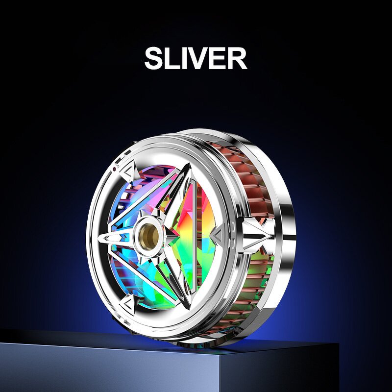 Smartphone Gaming Cooler Manufacturer - X18 Radiator with Ring Light Mobile Phone Cooler Fan for Gaming