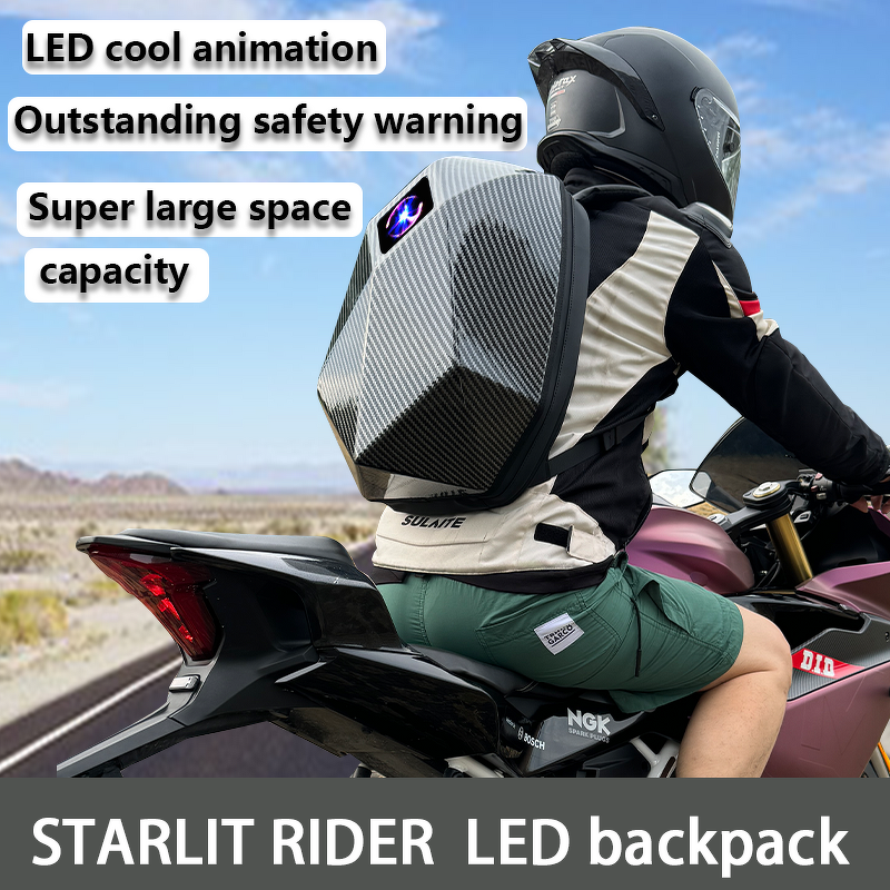 Motorcycle Riding Backpack Manufacturer - Professional China Factory Reusable Advertising LED Display Digital Hard Shell