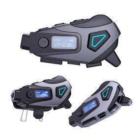 Motorcycle Helmet Manufacturer - 2025 New K10 Wireless JL for 5.4 IPX8 Waterproof FM Radio LCD Display LED Battery Voice Assistant