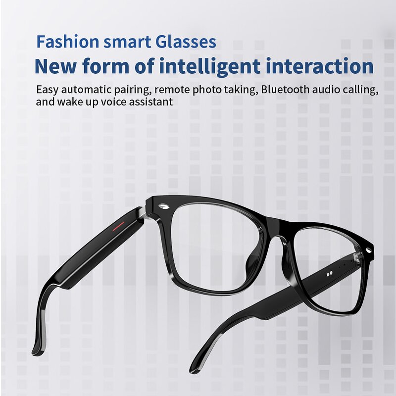 Smart Glasses Manufacturer - Anti-blue BT Call Gesture Control Waterproof Music Play Voice Assistant Sport Magnetic Charging OEM