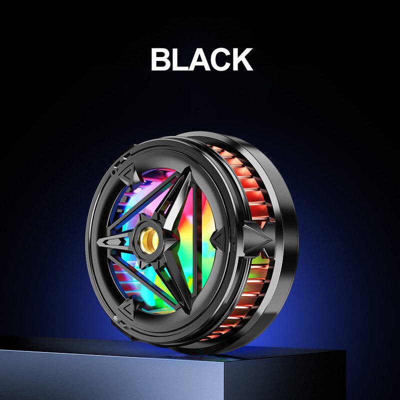 Magnetic Semiconductor Phone Cooler Manufacturer - with RGB & Ring Light Silent Mini Gaming Fan Radiator