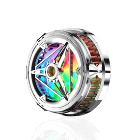 Smartphone Gaming Cooler Manufacturer - X18 Radiator with Ring Light Mobile Phone Cooler Fan for Gaming