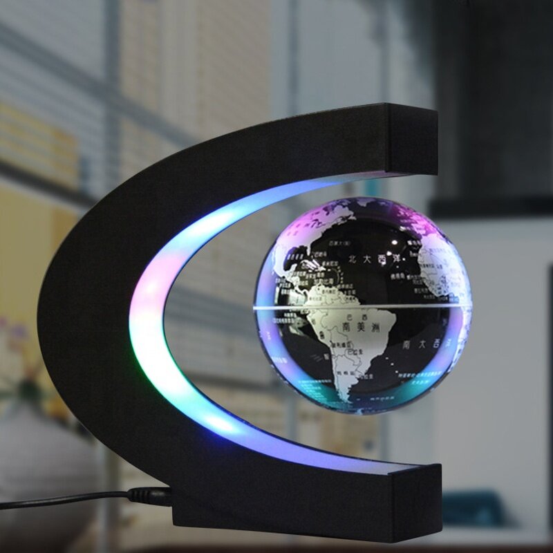 Magnetic Levitation Globe Manufacturer - Portable C-Shape Maglev for Learning & Teaching Home Office Desk Decoration High Rotation