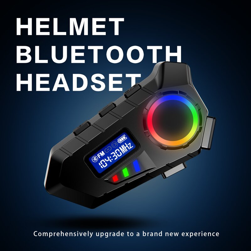 Wireless Helmet Headset Manufacturer - IP65 Waterproof Y30 for Motorcycles BT Earphones Digital Display LED Battery Indicator JL