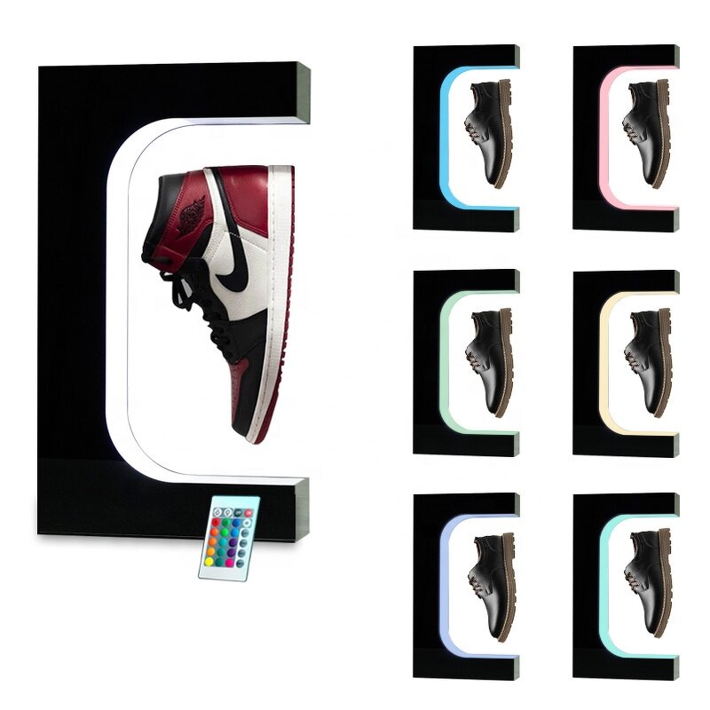 Magnetic Floating Sneakers Display Manufacturer - Customization LED Light Function Levitating Sport Shoes As Display