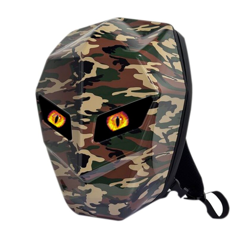 LED Display Backpack Manufacturer - 2024 New Trend Men's Custom Black Knight Waterproof Hard Shell for Motorcycle Riding