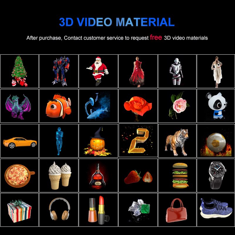 Holographic Display Manufacturer - 2025 Christmas Decoration 3D Fan Table 30 32cm Indoor for Education OEM