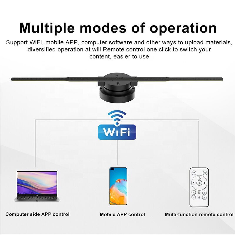 3D Holographic Projection Manufacturer - Highlight 1024*800 3D Fan for Advertising 42cm Hologram Light