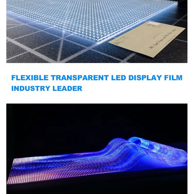 Crystal Flex LED Film Manufacturer - Roll-Up Screen Transparent Display for Advertising Digital Signage Billboard Elevator