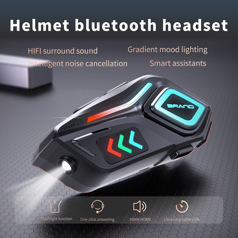 Motorcycle Helmet Headphones Manufacturer - 2025 New K07 In-Ear Wireless with JL Chipset Waterproof LED Light Voice Assistant