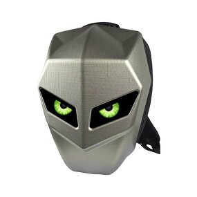 LED Display Backpack Manufacturer - 2024 New Trend Men's Custom Waterproof Hard Shell for Motorcycle Riding Black Knight