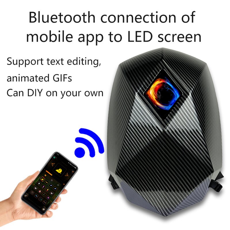 LED Display Backpack Manufacturer - Men's Iron Man Waterproof Motorcycle Bag with Helmet-Equipped for Commuting