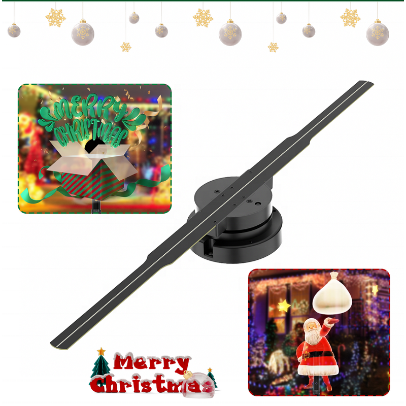 Synced Hologram Fan Manufacturer - 42cm Movable 3D Fan Advertising 3D Projector Holographic Display