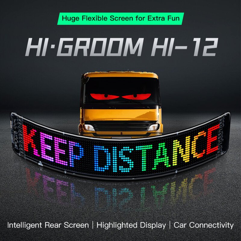 Programmable LED Display Screen Manufacturer - USB 5V RGB Pattern DIY Scrolling Panel Remote Control for Cars Matrix Display