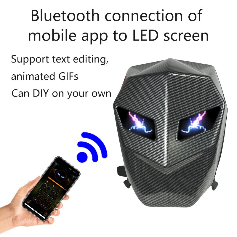 Motorcycle Backpack Manufacturer - New LED Knight Waterproof DIY Wireless App Programmable Lightweight for Riding