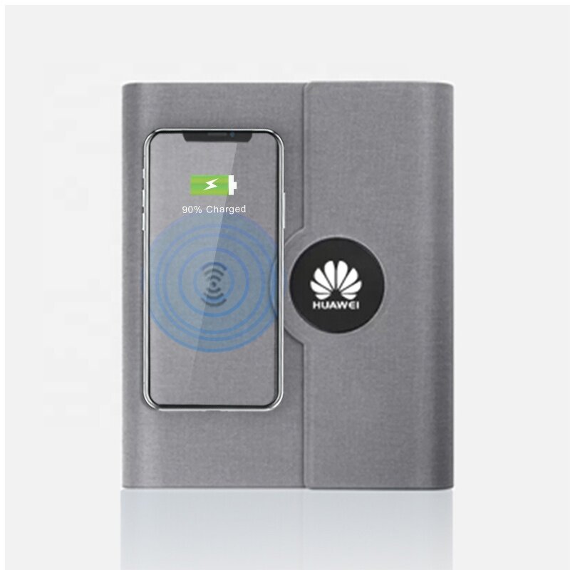 LED Lighting Notebook Manufacturer - Custom Logo 8000mAh Wireless Charging Built-in Power Bank PU Material LI-Polymer Gift Set