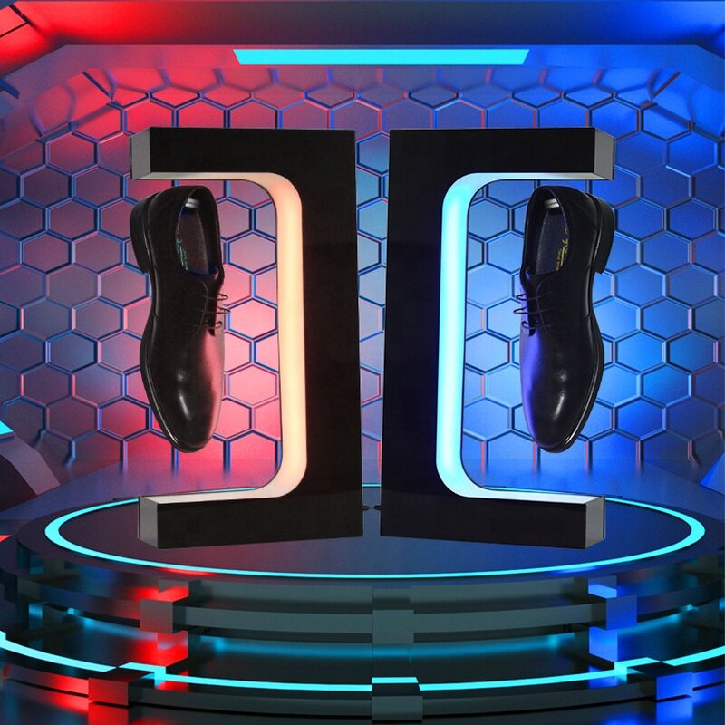 Magnetic Floating Sneakers Display Manufacturer - Customization LED Light Function Levitating Sport Shoes As Display