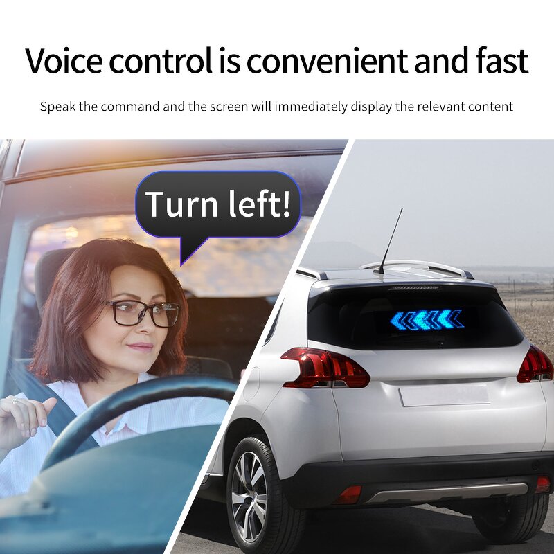 Flexible Car LED Display Manufacturer - Rear Window Electronic Sticker with WiFi Wireless Connection Premium for Vehicles