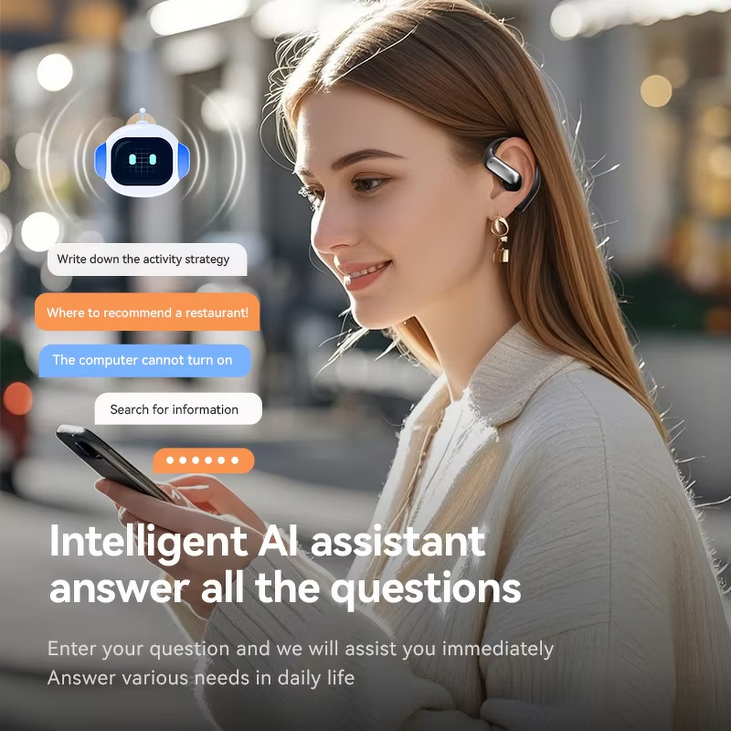 TWS Earphones Manufacturer - 2025 Hot-selling Low Latency LED Smart Digital Display Ear Clip True Wireless Noise Cancelling HIFI