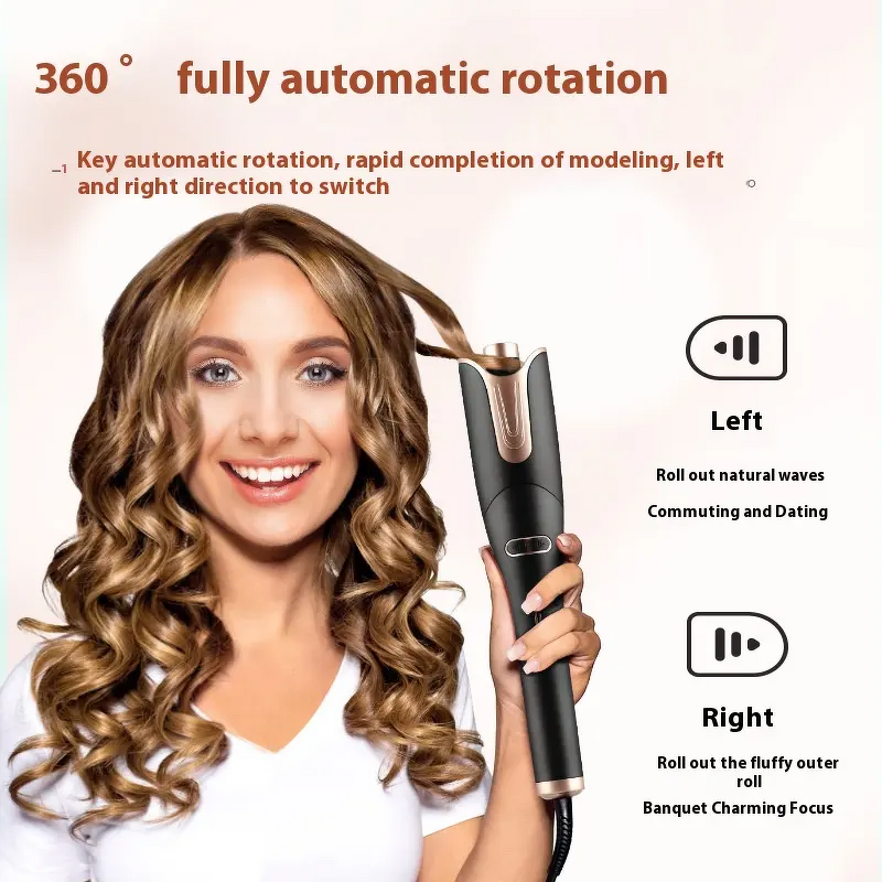 Automatic Hair Curler Manufacturer - Lescolton Curly for Women Rotation Hair Rollers Negative Ion Curling Iron Wave Magic Styling Tool
