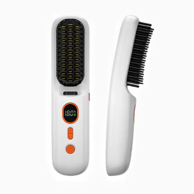 Rechargeable Hair Straightener Manufacturer - Portable Wireless Straightening Comb Negative Ion Type C Dual-purpose Electric Splint Fluffy Curl