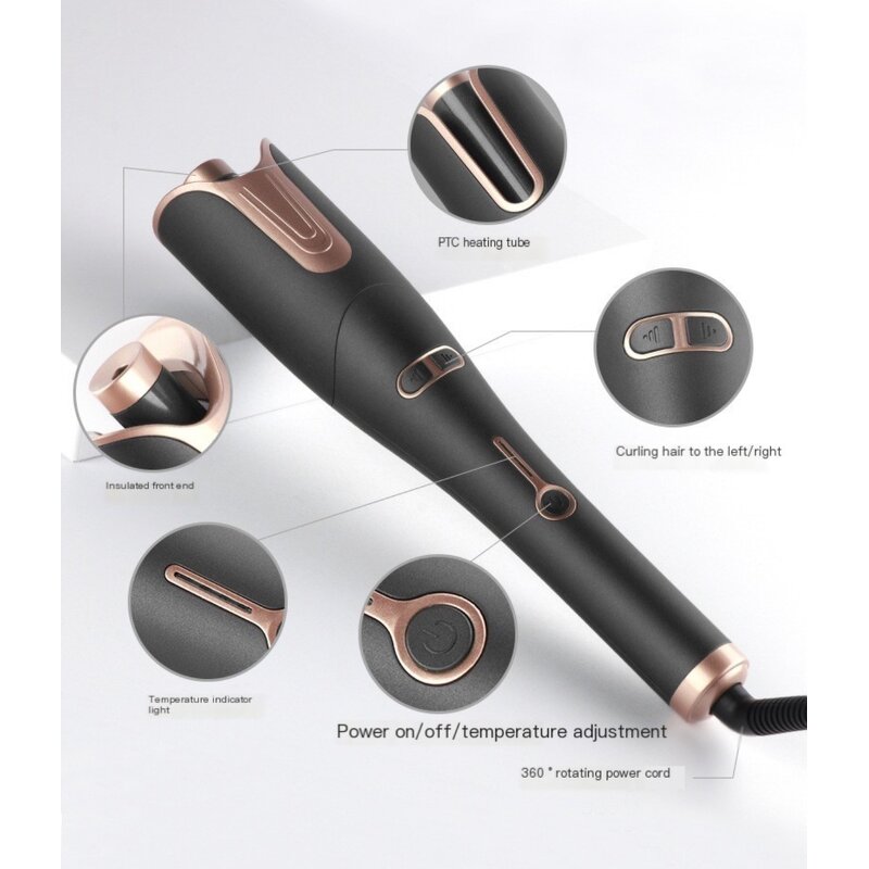 Electric Automatic Hair Curler Manufacturer - Rotating Ceramic Wave Machine Hair Styler Ceramic Lescolton Curling Iron Wand