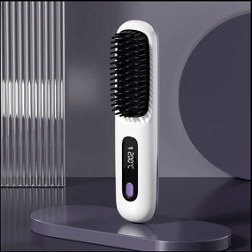 Wireless Hair Straightener Comb Manufacturer - New LED Temperature Display Negative Ion Straight Hair Ceramic Hot Portable Straight and Curly