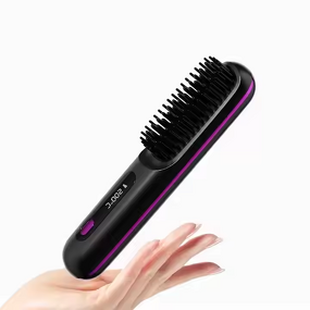 Hair Straightener Brush Manufacturer - New Design Professional Portable USB Rechargeable Wireless Electric Comb Brushes