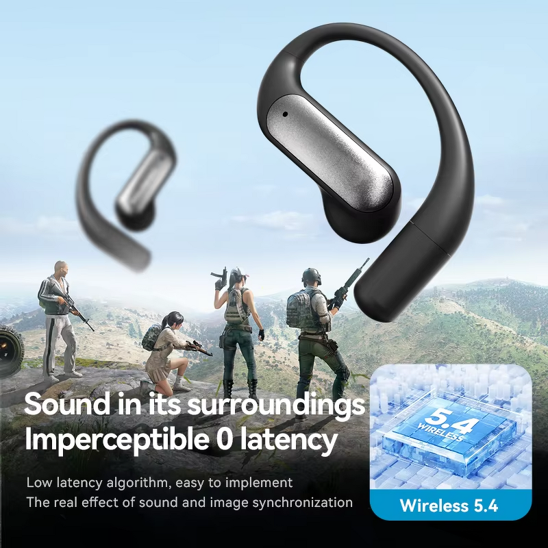 AI Translator Earbuds Manufacturer - Ear-hooks ANC Noise Reduction Low Latency Magnetic Charging Digital Show Wireless Headphones