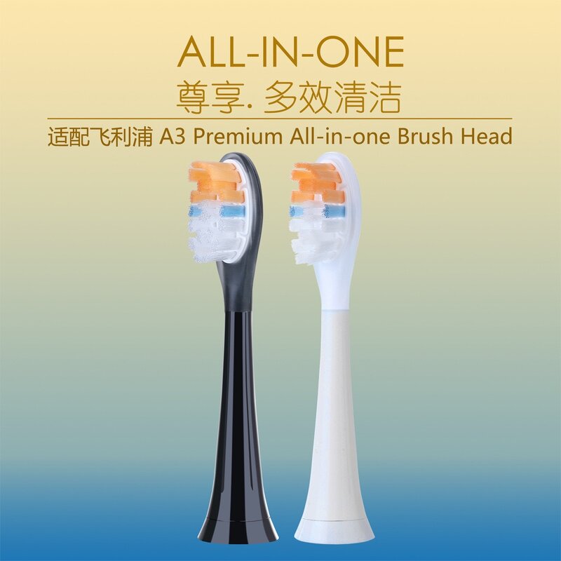 Electric Toothbrush Head Manufacturer - 2025 New Mold Compatible for PS HX9034 Medium for All HX3-6-8-9 Series G2 Black for Hotels