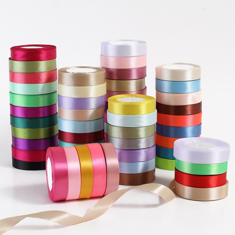 Satin Ribbon Roll Manufacturer - Wholesale 1cm Floral Polyester Customized Gift Silk for Valentine's Day & Mother's Day