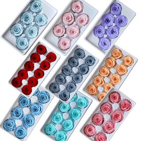 Preserved Real Roses Manufacturer - 8 Heads Decorative Everlasting Flowers Handmade DIY for Valentine's Day & Mother's Day Gift