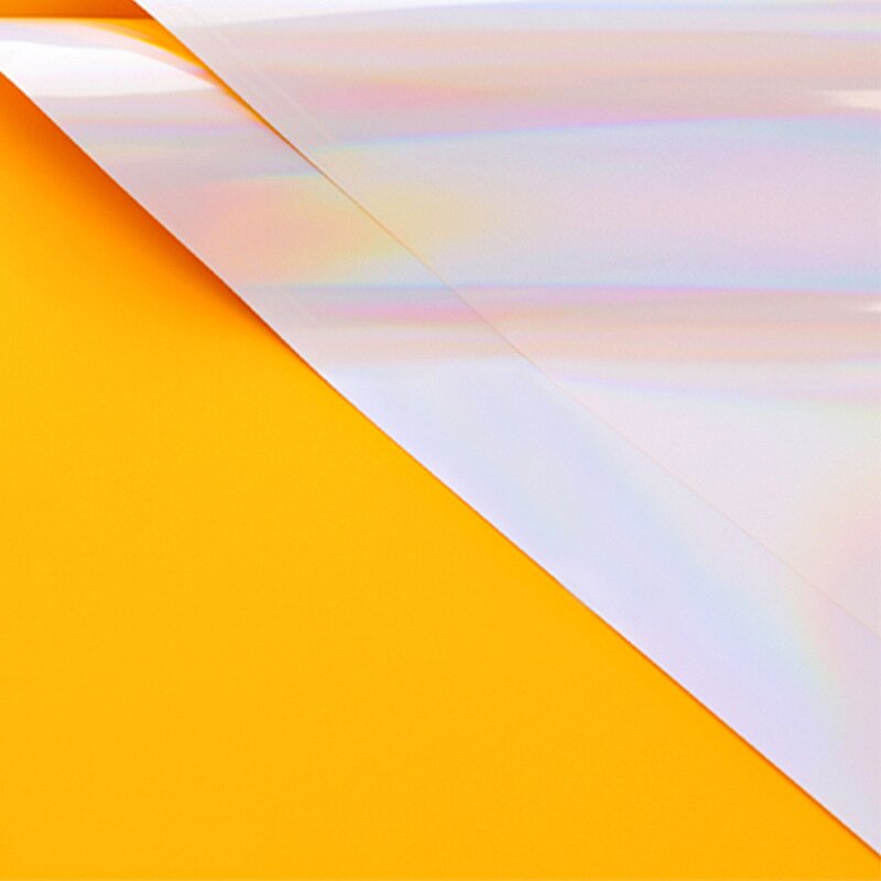 PVC Coated Flower Wrapping Paper Manufacturer - Wholesale 10 Sheets Rainbow Hard Candy Waterproof Florist Supplies for Gift