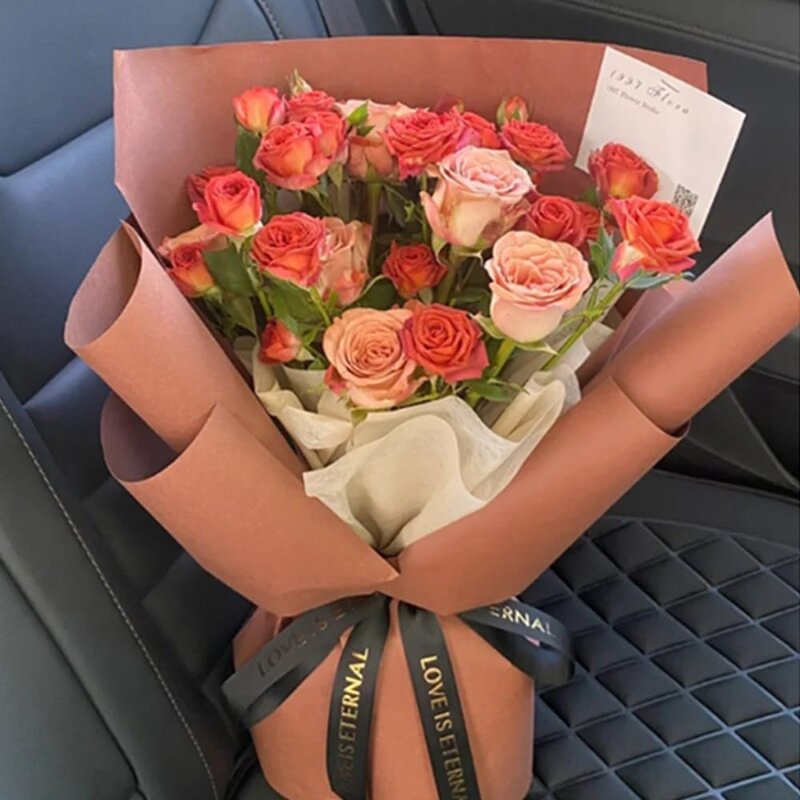 Non-Woven Flower Bouquet Paper Manufacturer - Korean of Cotton Pleated Withdrawable Gift Paper