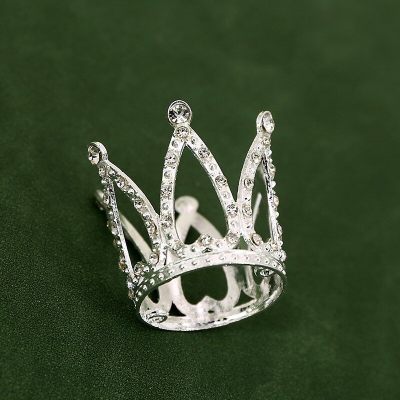 Birthday Cake Crown Ornament Manufacturer - Small Baroque Flowers Child's Dress up Crown for Thanksgiving Factory Price Wholesale