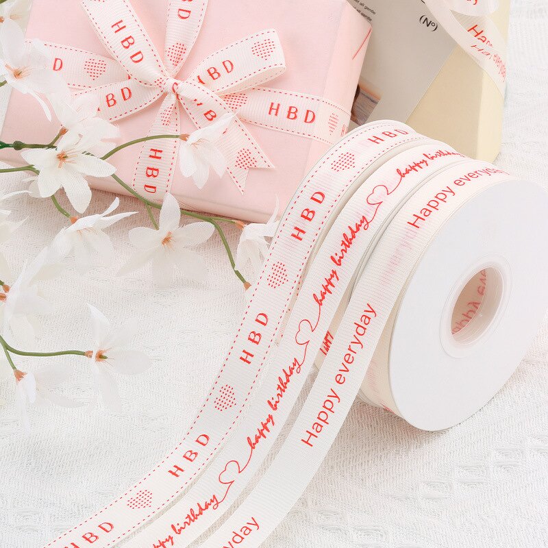 Polyester Threaded Ribbon Manufacturer - Wholesale 2cm*40yard INS Style for Gift Box and Birthdays Flower Bouquet Packaging DIY