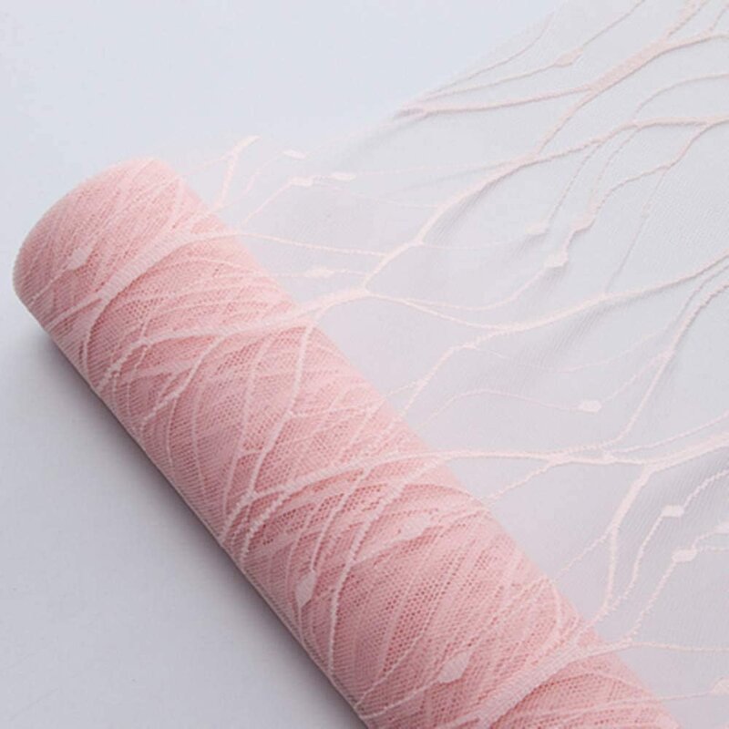 Floral Lace Mesh Wrap Manufacturer - Korean Soft Polyester Paper Roll Florist Supplies for Bouquets and Gift Wrapping