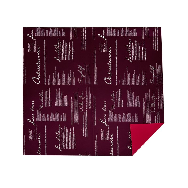 PVC Coated Flower Wrapping Paper Manufacturer - Wholesale OYA Double-Color Waterproof for Bouquet Packaging and Materials