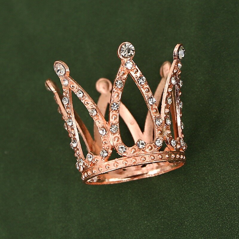 Birthday Cake Crown Ornament Manufacturer - Small Baroque Flowers Child's Dress up Crown for Thanksgiving Factory Price Wholesale