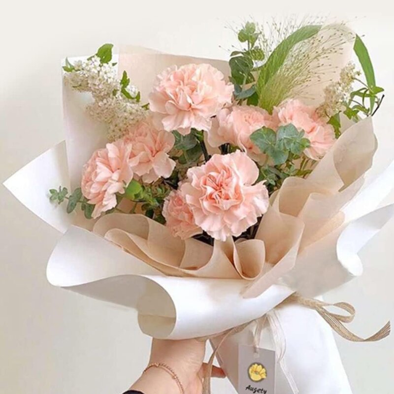 Non-Woven Flower Bouquet Paper Manufacturer - Korean of Cotton Pleated Withdrawable Gift Paper