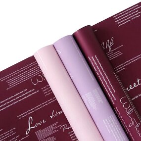 PVC Coated Flower Wrapping Paper Manufacturer - Wholesale OYA Double-Color Waterproof for Bouquet Packaging and Materials