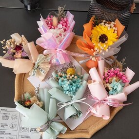 Dried Flower Bouquets Manufacturer - Handmade Mini for Car Air Freshener Wedding Home Decor Eco-Friendly Preserved