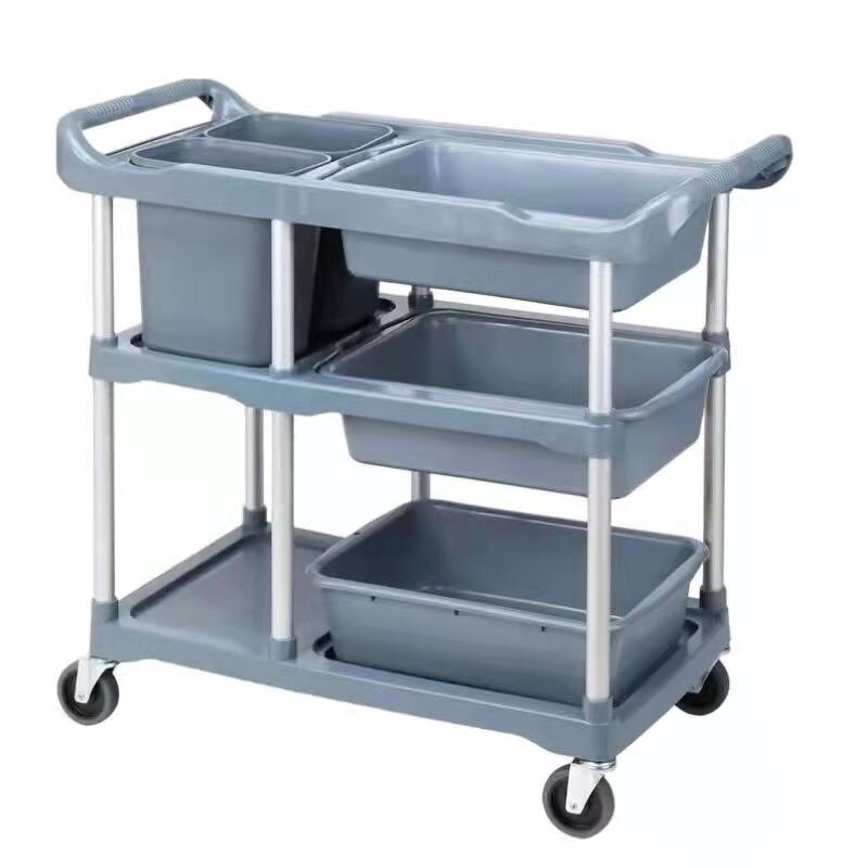 Collection Cart Manufacturer - Double Armrest Plastic Three-layer