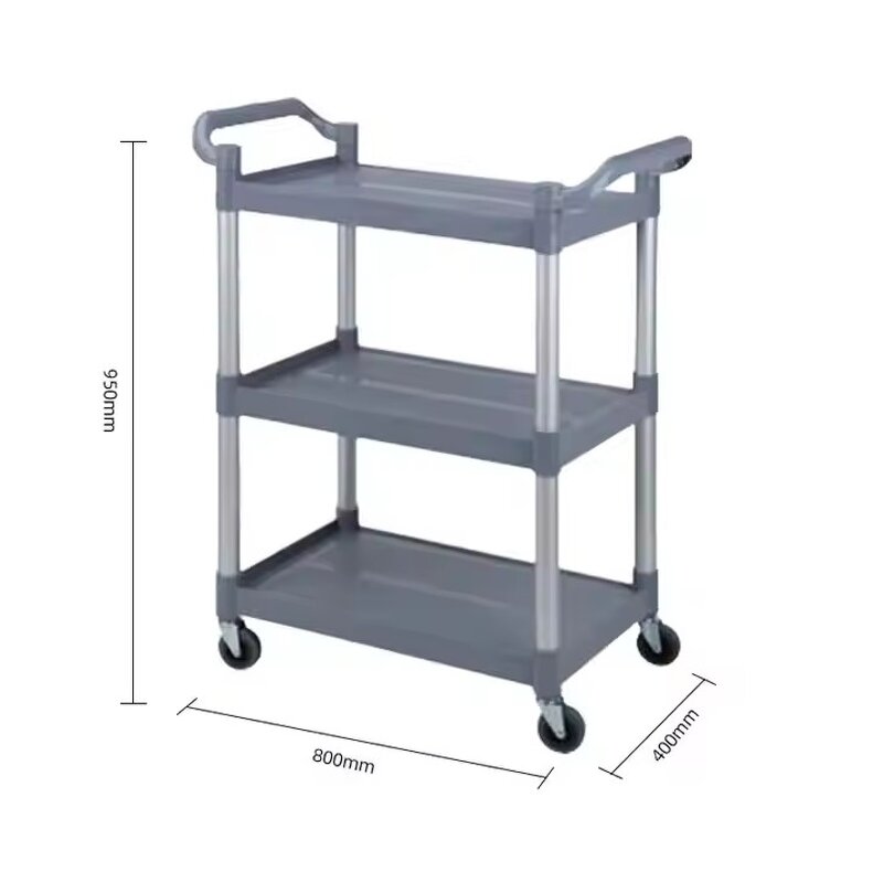 Service Bus Manufacturer - Multi Functional and Durable Large Three Story Heavy-duty Plastic Food Service Vehicle Suitable for Restaurants