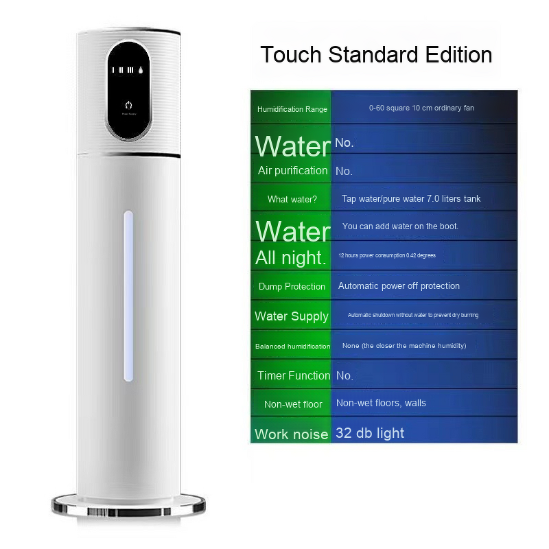 Electric Humidifier Manufacturer - Wantu Large 5L with Silent Air Purification for Home Bedrooms and RV Wholesale