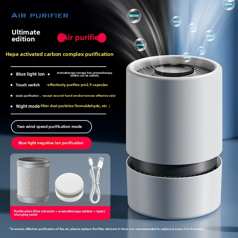 Home Air Purifier Manufacturer - Customizable WiFi Small Size Removes Secondhand Smoke PM2.5 Aromatherapy Plastic Wholesale