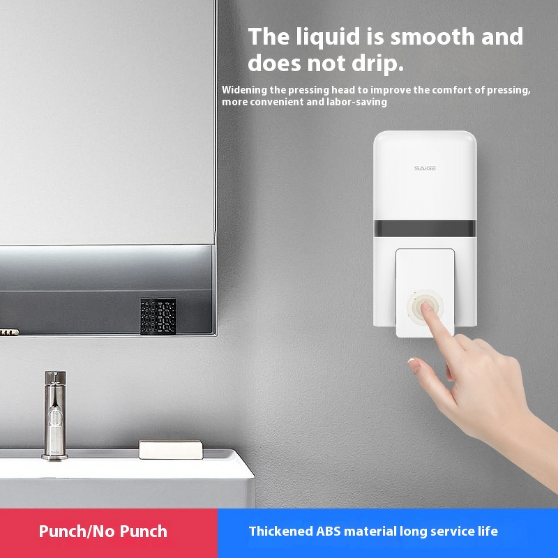 Soap Dispenser Manufacturer - Wall-Mounted Hanging Bottle Press No-Punch Design for Hotel Shampoo Shower Gel Battery Operated Household Use